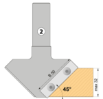 Freză pentru teșit - imagine 2
