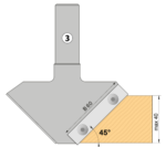 Freză pentru teșit - imagine 3