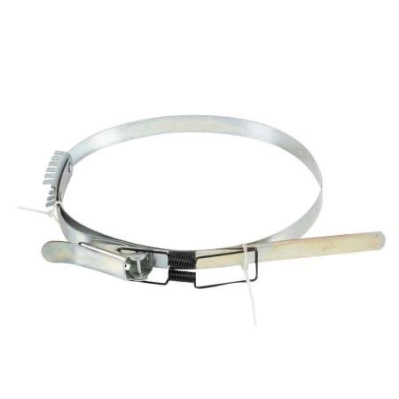 Cureaua de strângere Holzmann ABS1080SPANN este un element de fixare destinat sistemelor de exhaustare utilizate în industria lemnului, având rolul de a asigura prinderea sigură a sacului colector sau a sacului filtrant pe instalația de aspirație.